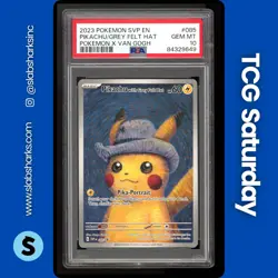 2023 POKEMON SVP EN VAN GOGH PROMO #085 PIKACHU WEARING GREY FELT HAT PSA 10 - Image 1