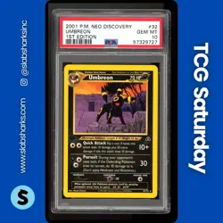 2001 POKEMON NEO DISCOVERY 1ST EDITION #32/75 UMBREON PSA 10 - Image 1