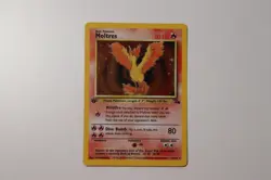 1999 POKEMON MOLTRES 1ST EDITION FOSSIL HOLO RARE 12/62 WOTC VINTAGE NM - Image 2