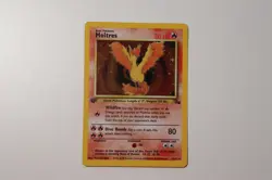 1999 POKEMON MOLTRES 1ST EDITION FOSSIL HOLO RARE 12/62 WOTC VINTAGE NM - Image 3