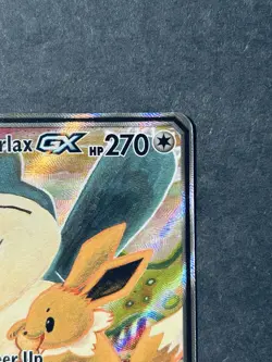 Pokemon TCG Eevee & Snorlax GX SM169 Tag Team Holo Black Star Promo NM - Image 3