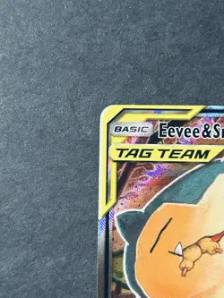 Pokemon TCG Eevee & Snorlax GX SM169 Tag Team Holo Black Star Promo NM - Image 4