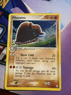 Pokemon TCG Piloswine Team Rocket Returns Holo Rare #13/109 - Image 1