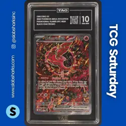 2025 POKEMON PHANTASMAL FLAMES UPC PROMO #110/094 ORICORIO EX ULTRA RARE TAG 10 - Image 1