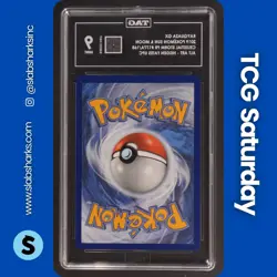 2019 POKEMON SUN & MOON CELESTIAL STORM #177A/168 RAYQUAZA ALT ART PROMO TAG 9 - Image 2
