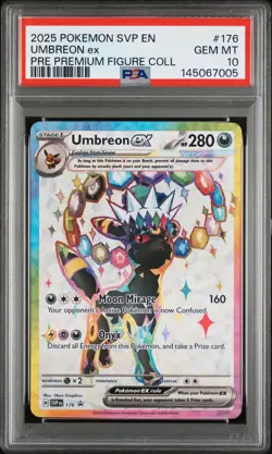 Pokemon Umbreon EX SVP 176 Premium Figure Collection Black Star Promo PSA 10 - Image 1