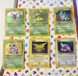 Vintage Pokemon Holo Lot Of 6 LP To MP - Image 1