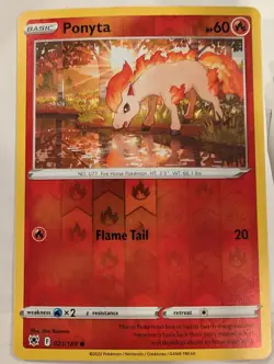 Ponyta 021/189 SWSH Astral Radiance Pokemon Reverse Holo Foil Nice! - Image 1
