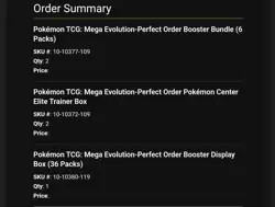 PRESALEPokemon TCG Mega Evolution Perfect Order - PKC ETB,Bundles & Booster Box - Image 2
