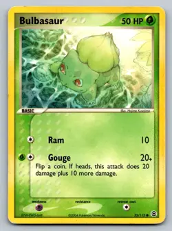 Pokemon Bulbasaur Common FireRed & LeafGreen 55/112 LP - Image 1