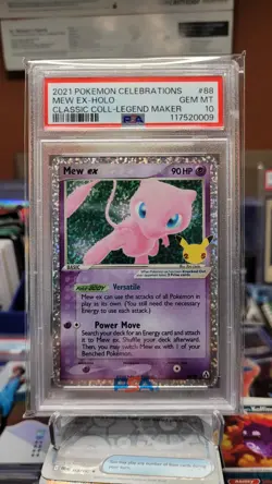 2021 POKEMON CELEBRATIONS CLASSIC COLLECTION #88 MEW EX-HOLO CLASSIC PSA 10 - Image 1