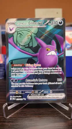 Pokemon - Team Rocket's Crobat ex Ultra Rare SV10: Destined Rivals 217/182 - Image 1