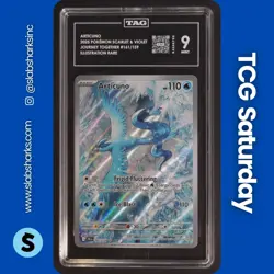 2025 POKEMON JOURNEY TOGETHER #161/159 ARTICUNO ILLUSTRATION RARE TAG 9 - Image 1