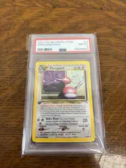 2001 Pokemon Neo Revelation 1st Edition Porygon 2 #12 PSA 8 - Image 1