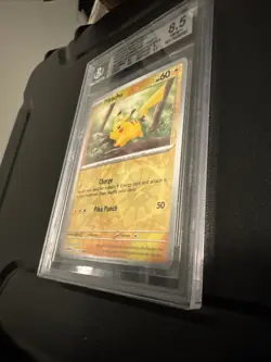 2024 Pokemon Promos Scarlet And violet 151 Pikachu Cosmos Rev Holo C B 8.5 - Image 2