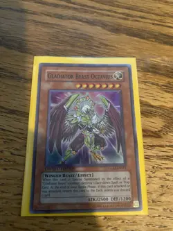 Yugioh 1X Gladiator Beast Octavius - Super Rare - Limited - GLAS-ENSP1 Near Mint - Image 1