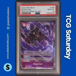 2023 ONE PIECE PARAMOUNT WAR #OP02-085 MAGELLAN PSA 10 - Image 1