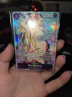 BLACK MARIA OP08-074 SR Full Art One Piece Illustration Box Vol. 2 PROMO SEALED - Image 1