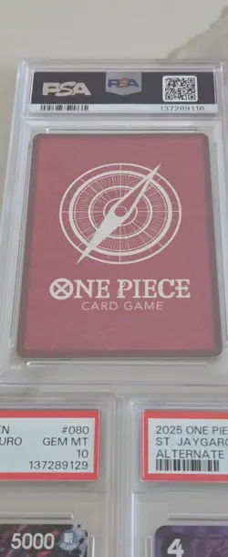 OP13 One Piece PSA 10 Alt Art EN Imu Five Elders Ethanbaron Saturn Mars - Image 3