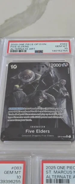 OP13 One Piece PSA 10 Alt Art EN Imu Five Elders Ethanbaron Saturn Mars - Image 4