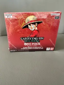 One Piece OP-13 Carrying on His Will New Booster Box English Sealed! Case Fresh - Image 1