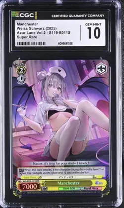Weiss Schwarz GRADED 2025 Manchester E011S Azur Lane 2 SR 10 ENG - Image 1