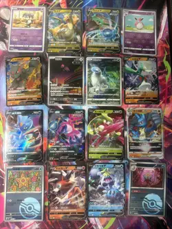 Pokemon 16 Card Lot nm V Max Mega Amazing Ex HOLO Rare Hits Only F110 - Image 1