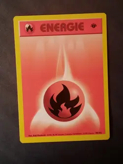 Pokemon Card Fire Energy Base Set 1st Edition 98/102 German TCG 1999 - Image 4