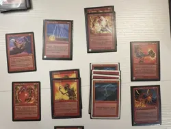 Magic: The Gathering Black, Red & Artifact Cards Lot - Bad Moon, Ball Lightning - Image 5