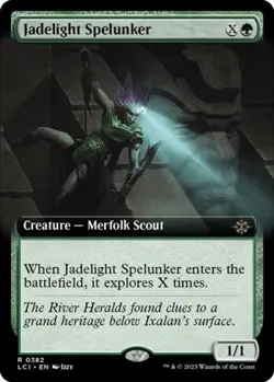 Jadelight Spelunker (Extended Art) - NM Foil R : The Lost Caverns of Ixalan - Image 1