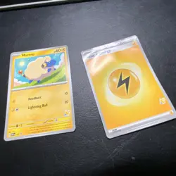 Pokemon Mareep & Basic Lightning Energy Cards SWSH Set English 2022 - Image 1