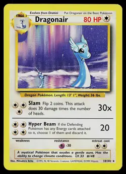 Pokemon Card - Dragonair Base Set 18/102 Rare - Image 1