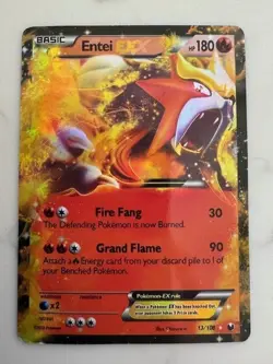 Entei EXX (Error) Dark Explorers Holo Pokemon TCG Card 13/108 Ultra Rare MP - Image 1