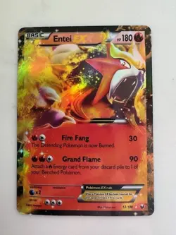 Entei EXX (Error) Dark Explorers Holo Pokemon TCG Card 13/108 Ultra Rare MP - Image 3