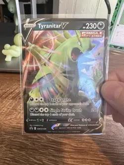 Tyranitar V SWSH109 Black Star Promo Ultra Rare Holo Pokemon TCG Card NM - Image 2
