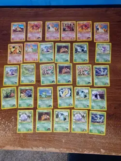 Vintage Pokemon Cards HP Lot Gym Challenges Unlimited 79 Cards Commons/Uncommons - Image 1
