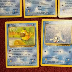 Pokemon card lot 1999 Water Seel Psyduck Tentacool Shellder ￼ - Image 3