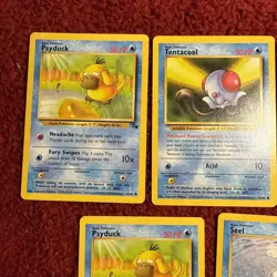 Pokemon card lot 1999 Water Seel Psyduck Tentacool Shellder ￼ - Image 4