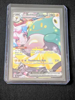 Iono's Bellibolt EX Sir 183/159 SV09 Holo Pokemon TCG Card Journey Together - Image 1