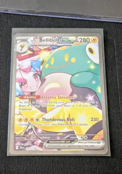 Iono's Bellibolt EX Sir 183/159 SV09 Holo Pokemon TCG Card Journey Together - Image 2