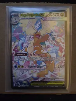 Mega Dragonite EX Pokemon TCG 370HP Full Art Holo Card 290/217 EX English - Image 1