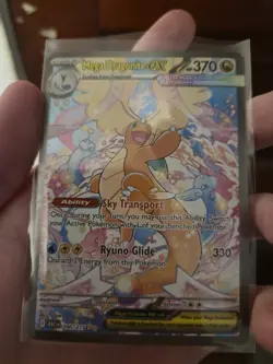 Mega Dragonite EX Pokemon TCG 370HP Full Art Holo Card 290/217 EX English - Image 3