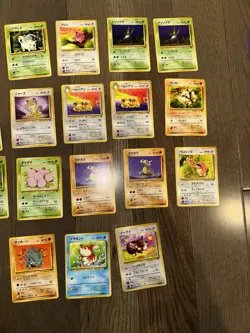 1996 Vintage Japanese Pokemon Card Pocket Monster Lot Of 22 Jungle Cards LP-HP - Image 3