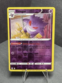 Pokemon TCG Gengar 066/196 Reverse Holo Rare Card SWSH Lost Origin 2022 - Image 1