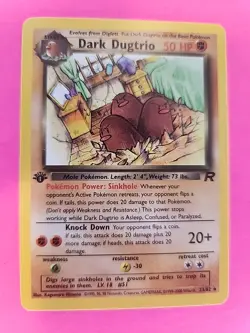 Dark Machamp 1st Edition Team Rocket Pokemon Card WOTC NM - Image 1
