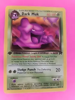 Dark Muk 1st Edition Team Rocket Pokemon Card WOTC NM - Image 1