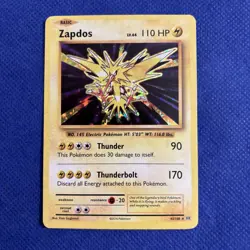 Zapdos 42/108 Holo Rare | Pokemon XY Evolutions 2016 Card - NM (a) - Image 1