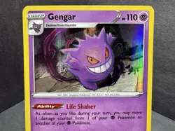 Pokemon TCG Gengar 085/202 Holo Rare Card SWSH Base Set 2020 - Image 2