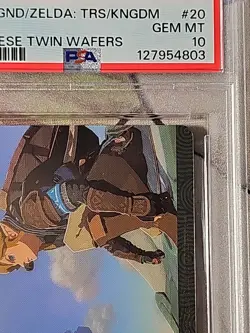 Zelda 2024 Link #20 PSA 10 Gem Mint Twin Wafers Tears of Kingdom Japanese Card - Image 4