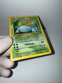 Pokemon Venusaur Base Set Holo Rare 15/102 English 1999 Wizards Card - Image 3